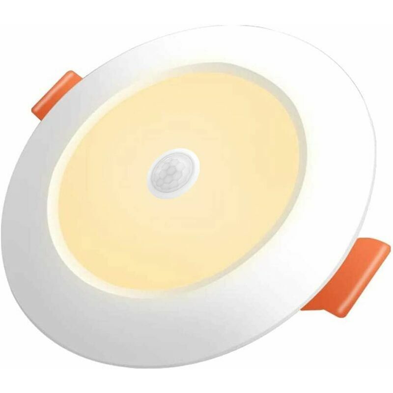 foto del prodotto ayyqh faretto da incasso led 12w bianco caldo 3000k sensore di movimento led downlight sottile diametro 105mm
