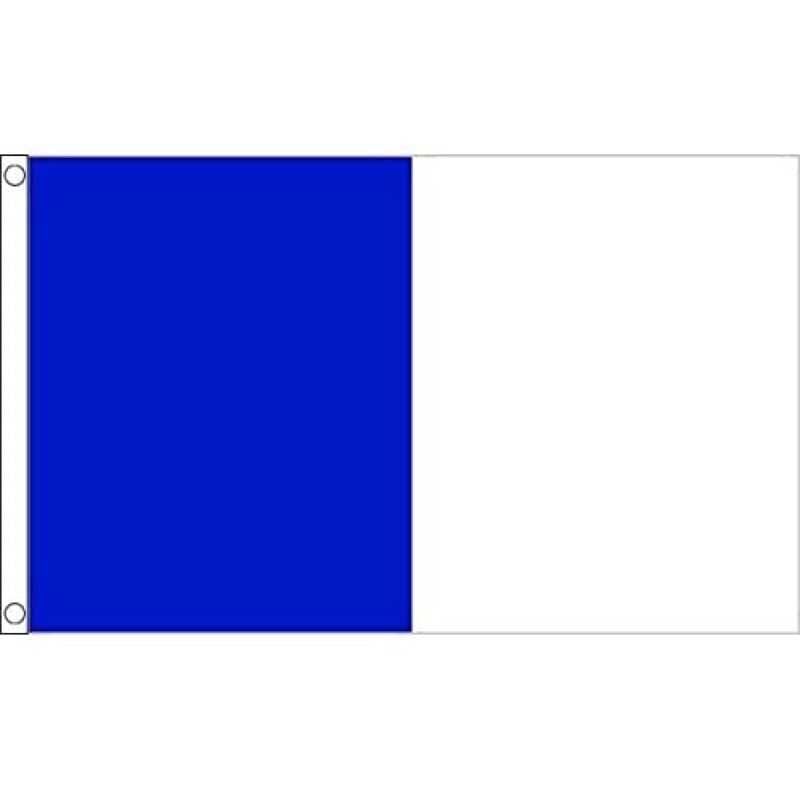 foto del prodotto az flag bandiera blu e bianco 150x90cm - bandiera azzura e bianca 90 x 150 cm