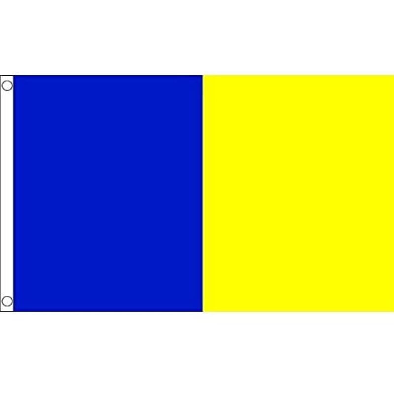 foto del prodotto az flag bandiera blu e giallo 150x90cm bandiera azzura e gialla 90 x 150 cm
