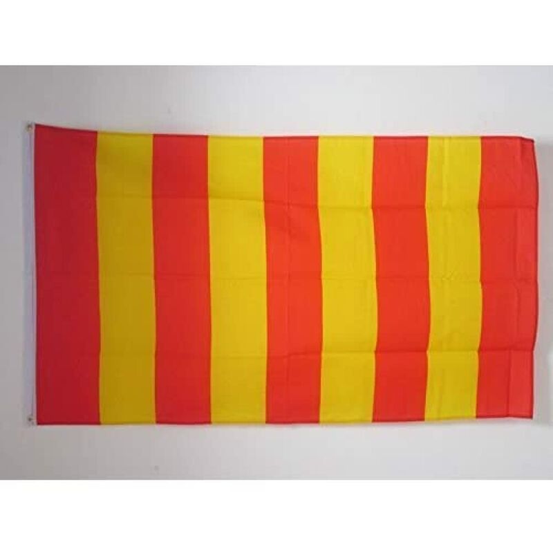 foto del prodotto az flag bandiera striscie rosse e gialle 150x90cm bandiera a striscia rossa a gialla 90 x 150 cm
