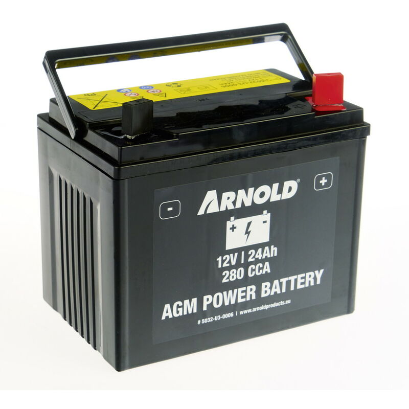 foto del prodotto az106 batteria agm u1r 280 sla per trattorino rasaerba, terminale destro arnold