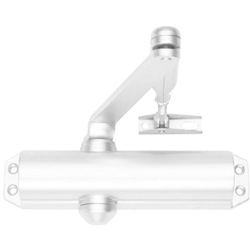 foto del prodotto azbe tesa dc120 9016 assa abloy chiudiporta con braccio snodato per porte, colore bianco dc120