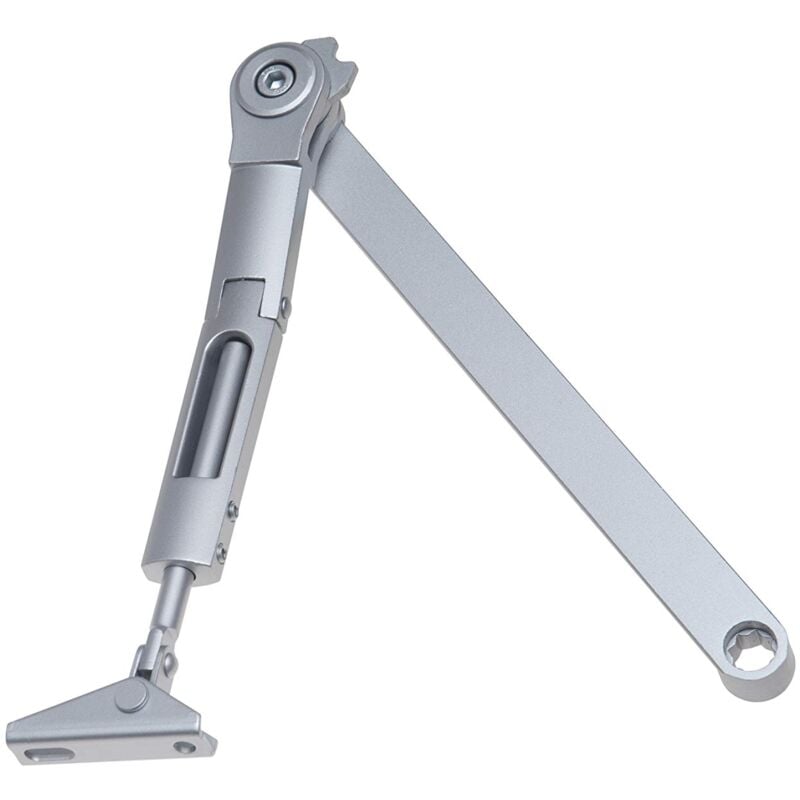 foto del prodotto azbe yale tesa dcl141 ev1 braccio articolato per chiudiporta dc140 per porte, argento, con ritenzione