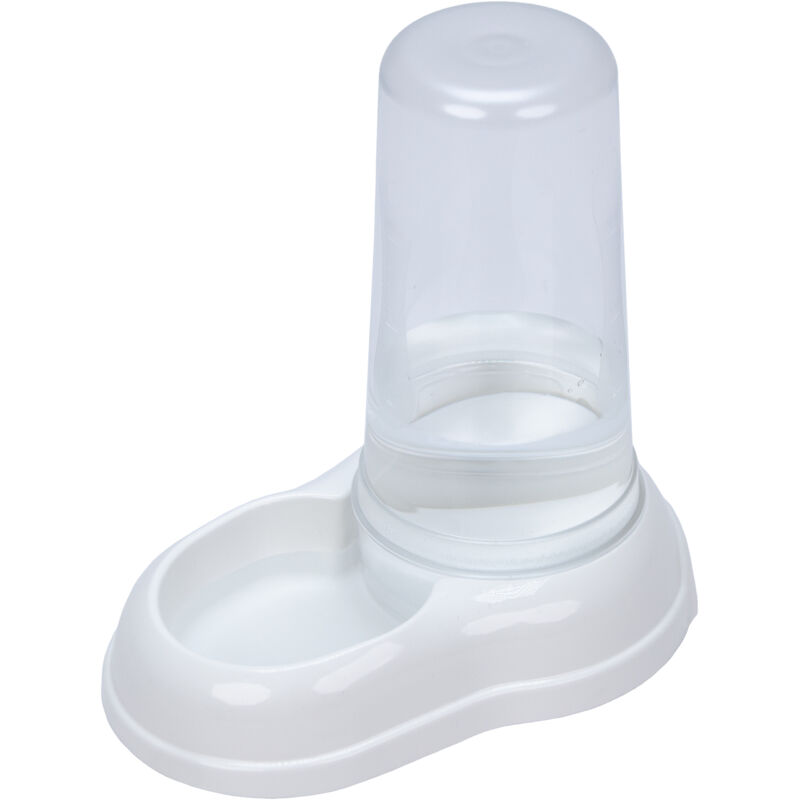 foto del prodotto azimut dispenser di crocchette o acqua in vari colori e misure. variante 600 misure 12.5 x 19 x h 19.5 cm 0.6 l bianco ferplast
