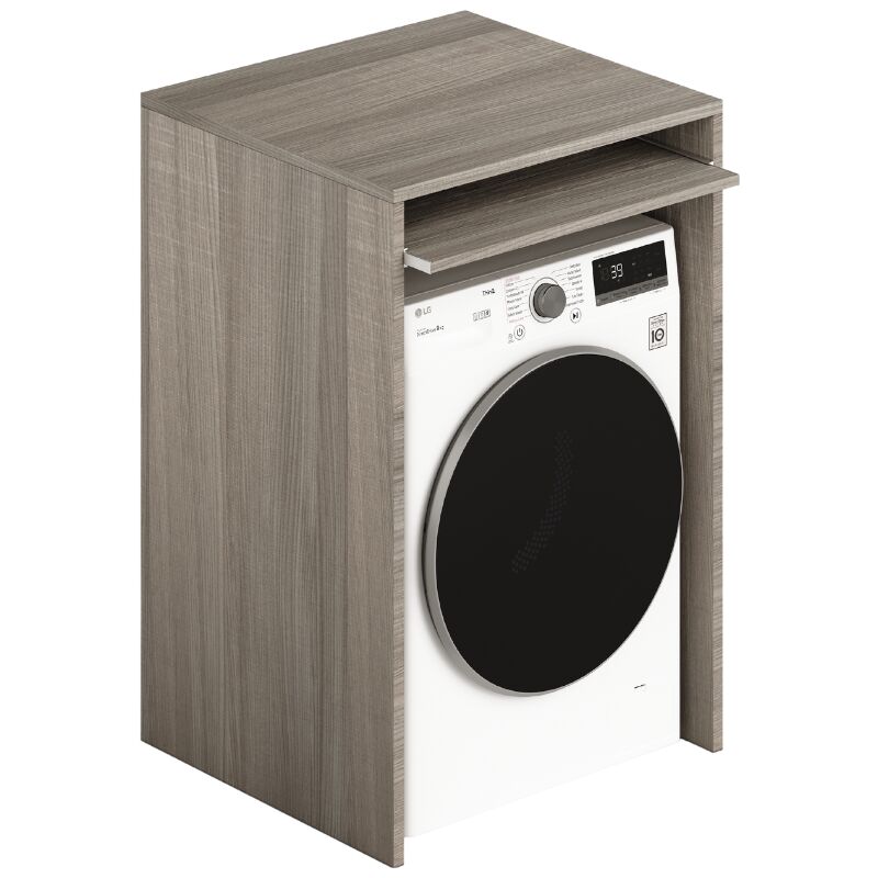 foto del prodotto azur line coprilavatrice in legno ripiano estraibile 71x65x105 colore olmo