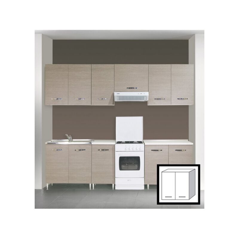 foto del prodotto azur line kit cucina pensile 2 ante cm. 80x30x72h olmo