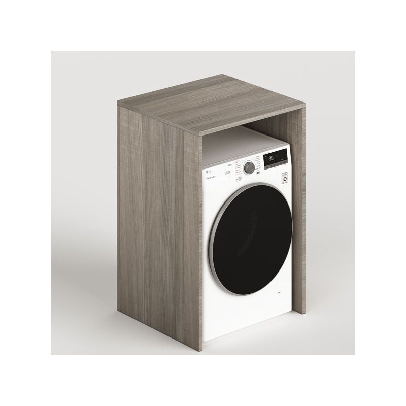 foto del prodotto azur line mobile bagno copriasciugatrice in legno. mobili