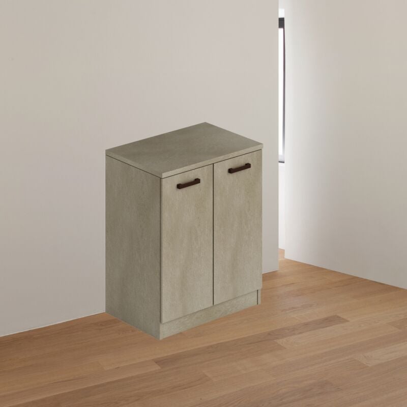 foto del prodotto azur line mobile bagno due ante 71x50x85,5 colore argilla