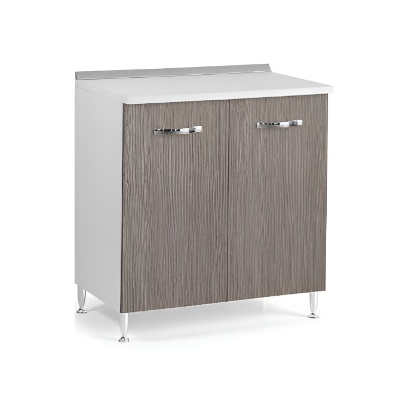 foto del prodotto azur line mobile cucina 2 ante top frassinato bianco 80x50x85h salone