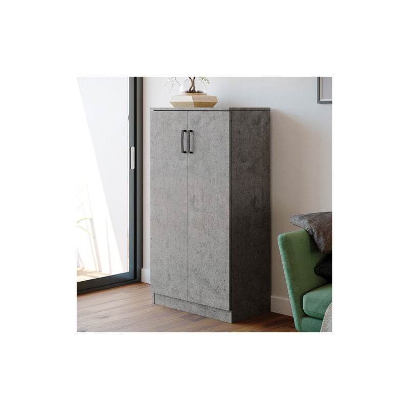 foto del prodotto azur line mobile gabriella 2 ante cm.71x38x130 cemento
