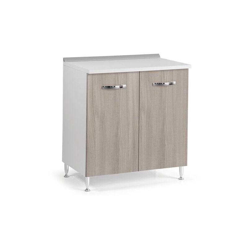 foto del prodotto azur line mobile mobiletto base per cucina componibile in legno colore olmo 80x50x85 cm