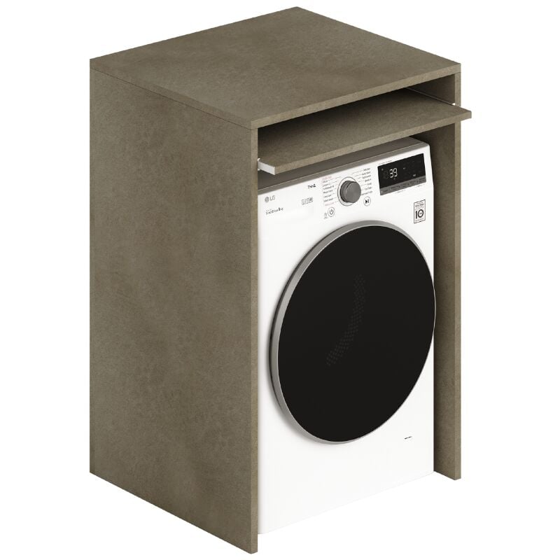 foto del prodotto azur line - mobiletto per bagno lavanderia copri lavatrice asciugatrice in legno