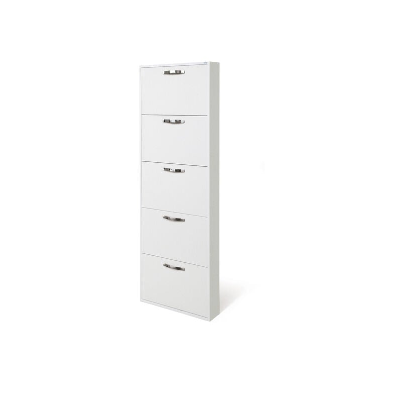 foto del prodotto azur line scarpiera serena 5 bianco frassinato 180 x 65 x 15