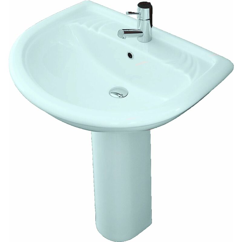 foto del prodotto azzurra lavabo porcellana bianco 68 cm serie elios senza colonna 