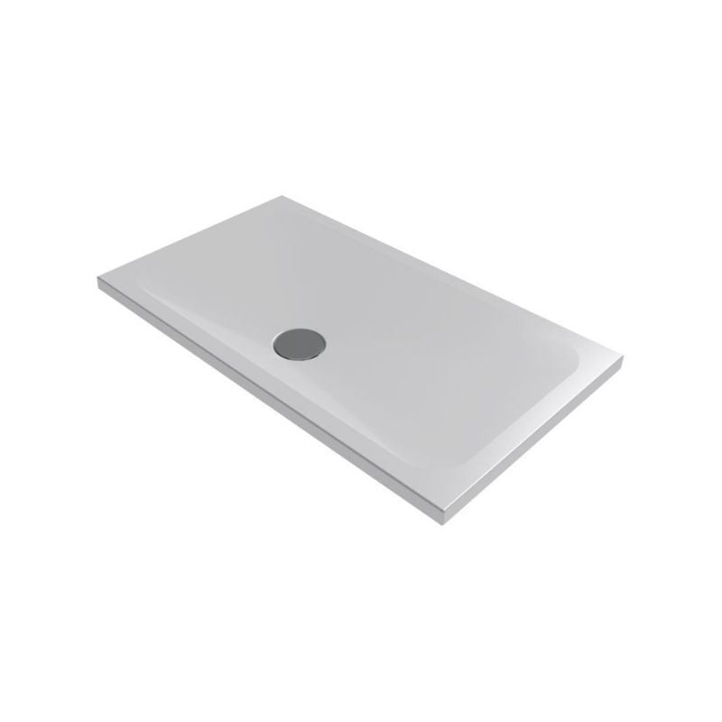 foto del prodotto azzurra piatto doccia 70x120 h.4 in ceramica bianco opaco rapid di