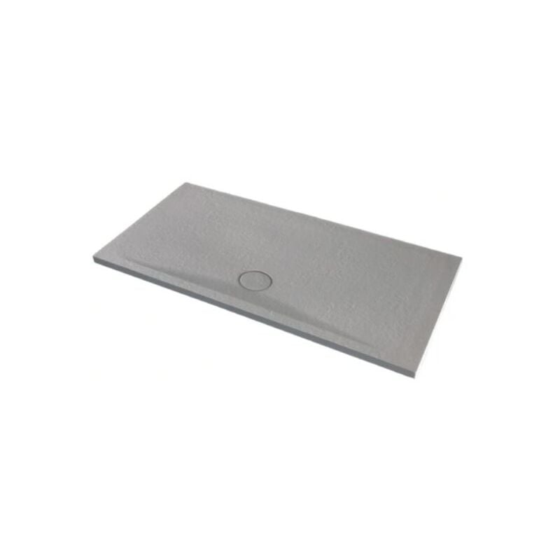 foto del prodotto azzurra piatto doccia 70x140 h.4 in ceramica grigio pietraceramica di