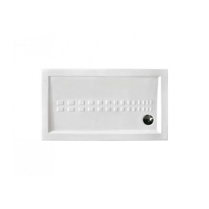 foto del prodotto azzurra piatto doccia 70x140 h.5 5 in ceramica bianco lucido ito di