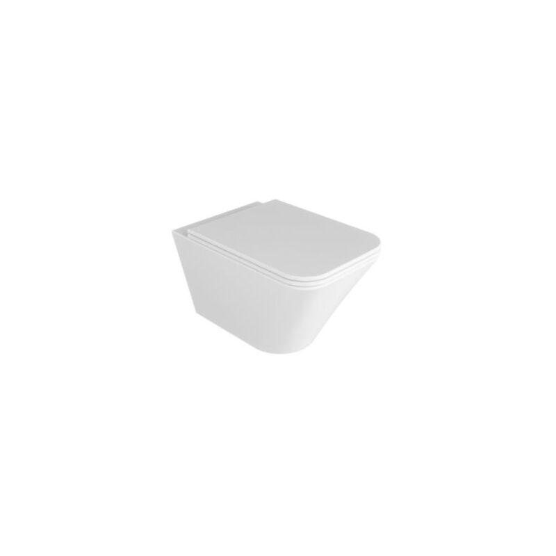 foto del prodotto azzurra water build sospeso senza brida rimless cm. 55x36 bianco lucido