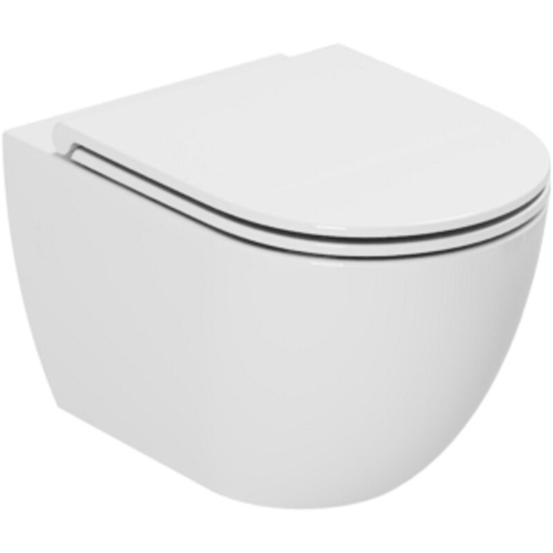 foto del prodotto azzurra water comoda sospeso senza brida cm. 51 5x36 bianco lucido di