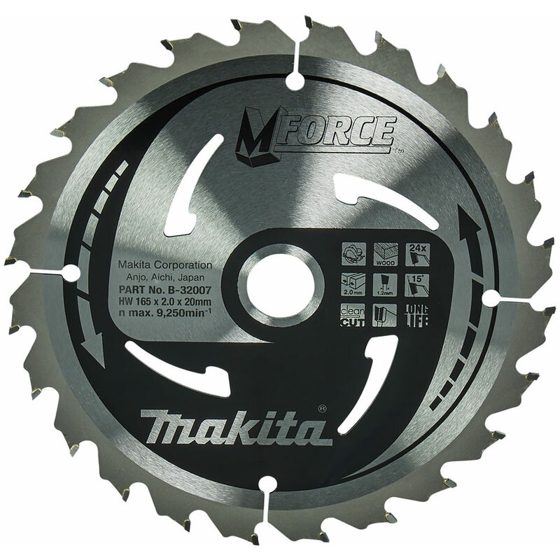 foto del prodotto b 32007 disco per seghe circolari 165mm makita