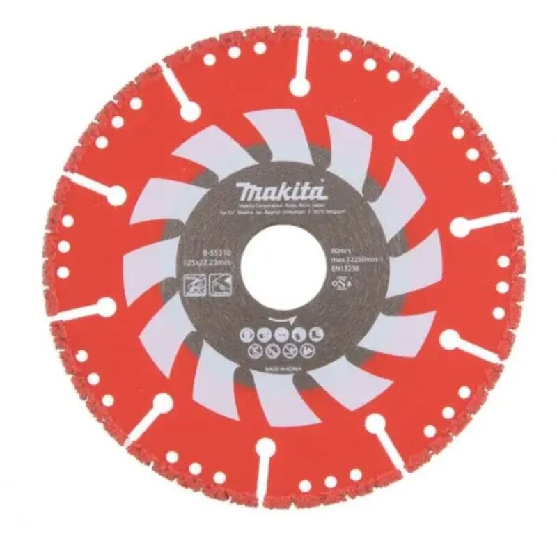 foto del prodotto b 55310 rescue disco diamantato 125 mm per operazioni di recupero makita