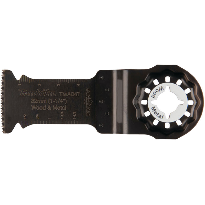 foto del prodotto b 64814 lama taglio affondamento starlock 32x50mm 20tpi bim tma047 legno metallo makita