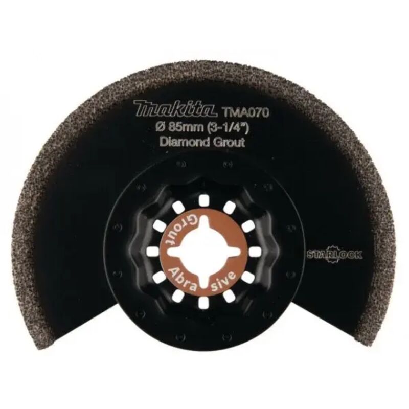 foto del prodotto b 65034 tma070 lama diamantata abrasiva per utensile multifunzione starlock makita