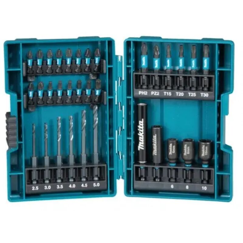 foto del prodotto b 66896 impact black set per avvitatura e foratura 33 pz. makita