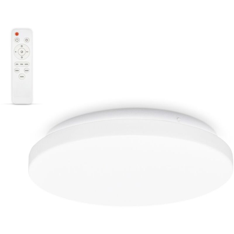 foto del prodotto b.k.licht 12w plafonera led per bagno dimmerabile, luce da calda a fredda cct, ip44 resistente agli schizzi d acqua, 1200lm, telecomando, lampada