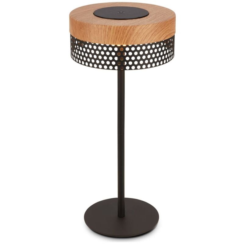 foto del prodotto b.k.licht briloner booha lampada da tavolo led senza fili ip44, dimmerabile, touch, batteria ricaricabile, protezione dagli spruzzi d acqua,