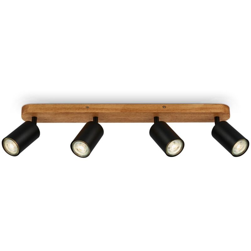 foto del prodotto b.k.licht faretto da soffitto 15w, 1200lm, led, orientabile, gu10, bianco neutro, color argento