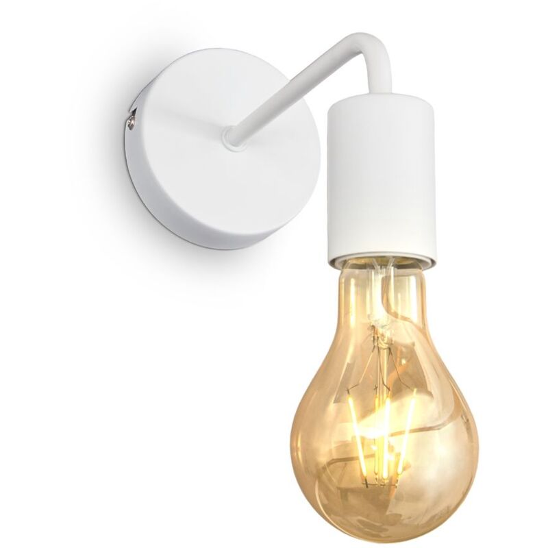 foto del prodotto b.k.licht i lampada da parete i 1 lampada da parete vintage a fiamma i industrial design i lampada retr i acciaio i rotonda i e27 i senza lampadina