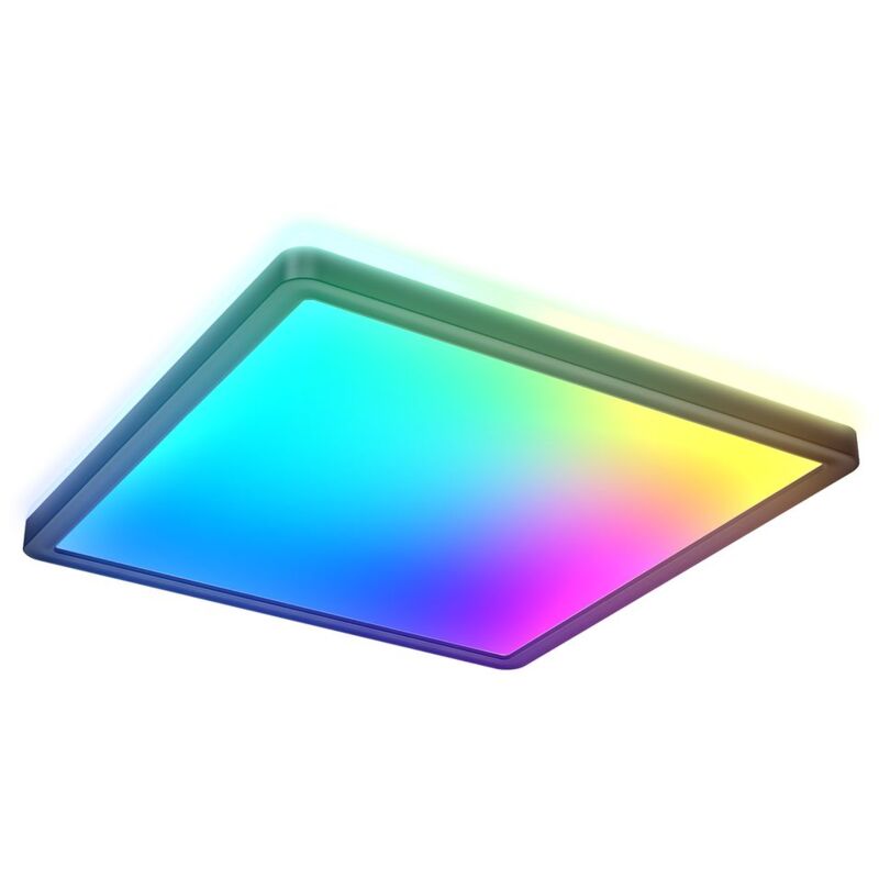 foto del prodotto b.k.licht i lampada da soffitto led rgb i pannello led ultra piatto i cambio colore i lampada da soffitto rgbw dimmerabile i illuminazione