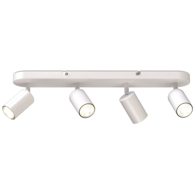 foto del prodotto b.k.licht i lampada spot a 4 fiamme i orientabile i girevole i gu10 i bianco opaco i senza lampadina