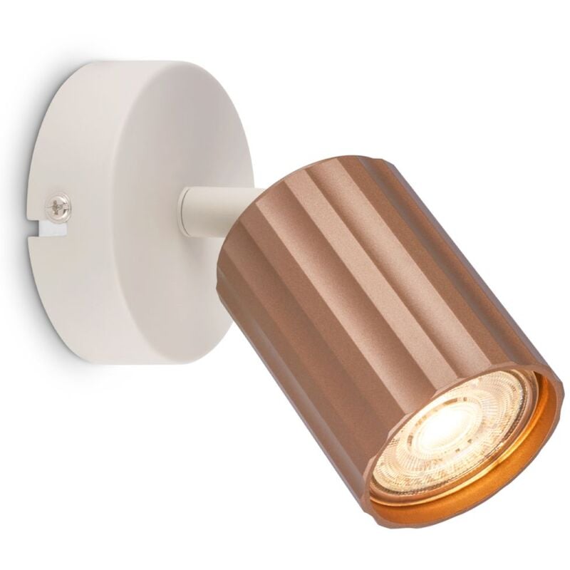foto del prodotto b.k.licht lampada da parete lampada da parete interna spot lampada da lettura corridoio orientabile gu10