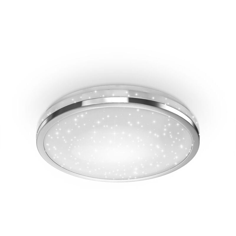 foto del prodotto b.k.licht lampada da soffitto led, decoro a cielo stellato, plafoniera luce bianca 4.000k, 900lm, 21.9cm, led integrati 10w, lampadario a