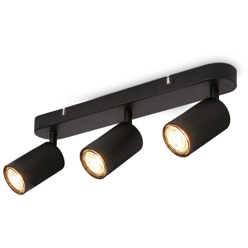 foto del prodotto b.k.licht lampada da soffitto orientabile, lampada da soffitto gu10, lampada a 3 lampade, spot da soffitto, lampada da soggiorno, lampada da camera
