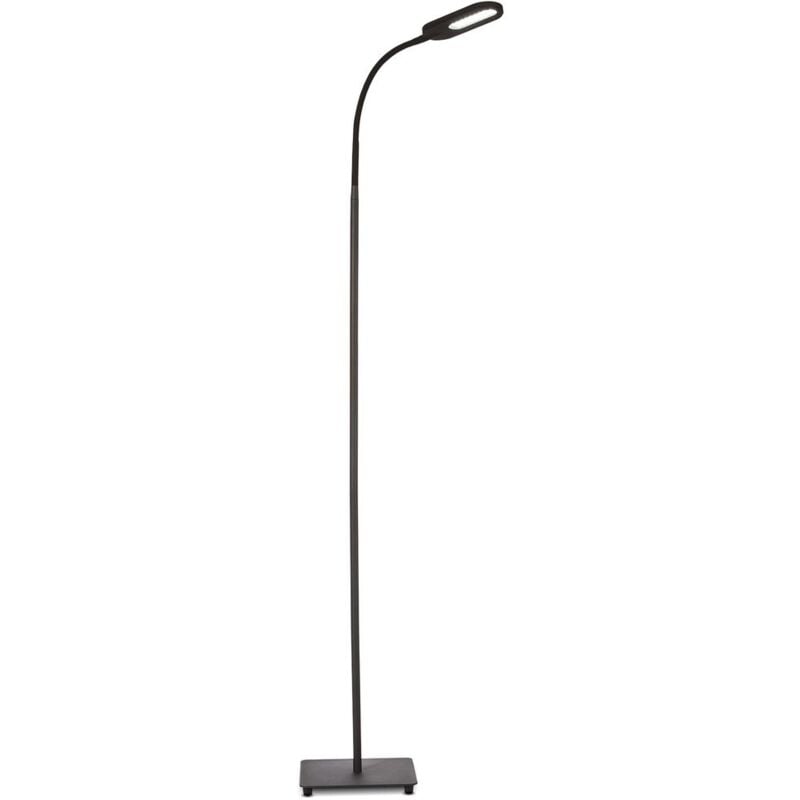 foto del prodotto b.k.licht lampada da terra led, piantana dimmerabile su 4 livelli, luce calda, neutra o fredda, altezza d uso 1,28m, led integrati 8w, 600lm,