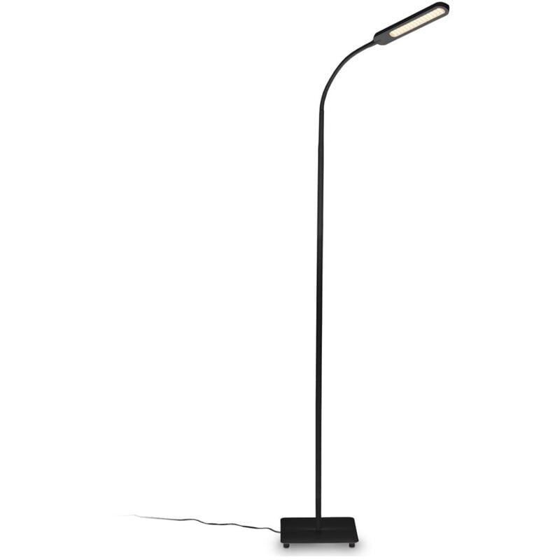 foto del prodotto b.k.licht lampada da terra led, piantana dimmerabile su 4 livelli, luce calda, neutra o fredda, altezza duso 1,35m, led integrati 6,5w, 600lm,