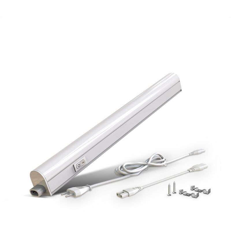 foto del prodotto b.k.licht lampada sottopensile cucina led, luce bianca naturale 4000k, led integrati da 4w, lunghezza 31.3 cm, interruttore on off, plastica,