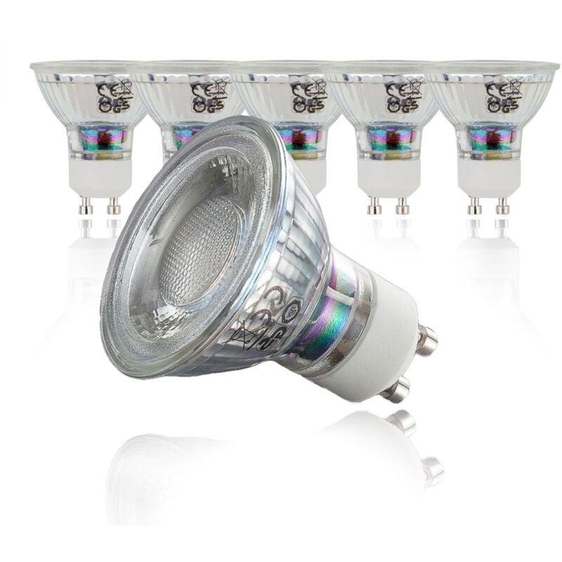 immagine 0 del prodotto b.k.licht lampadina led, gu10, 5 watt, 400 lumen, per sostituzione della lampada alogena da 50 watt, luce calda 3000 k, angolo di diffusione 36 ,