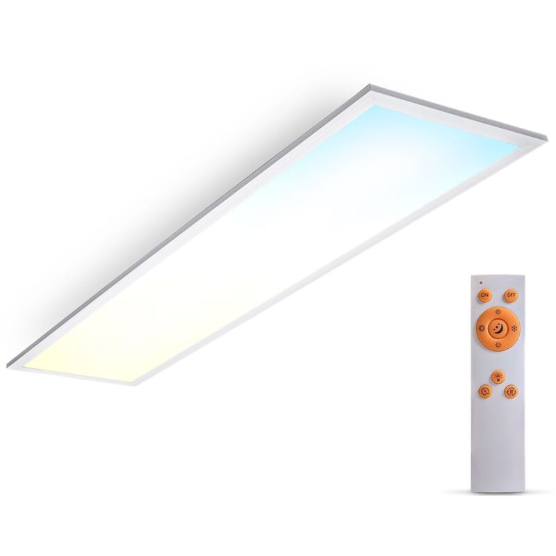 foto del prodotto b.k.licht led panel i plafoniera 24w i cct i temperatura di colore regolabile i dimmerabile i telecomando i plafoniera ultrapiatta i timer i luce