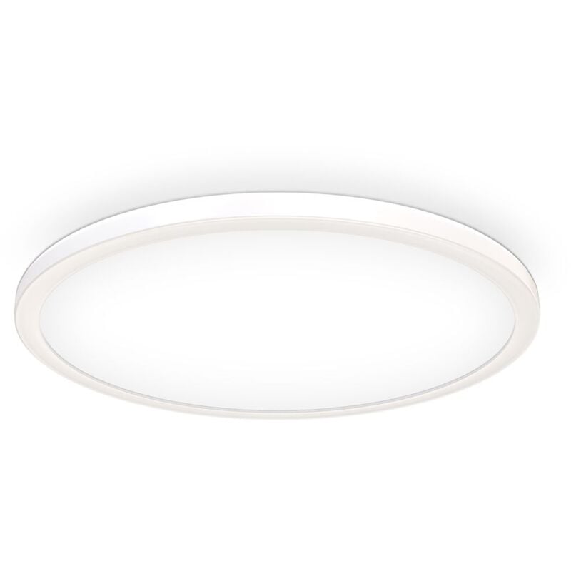 foto del prodotto b.k.licht plafoniera led dimmerabile su 3 livelli, 22w, 3000lm, luce bianca neutra 4000k, ultrapiatta, illuminazione indiretta, lampada da soffitto