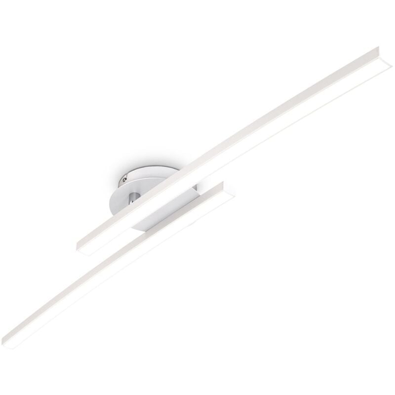 foto del prodotto b.k.licht plafoniera led, luce calda 3000k, led integrati 1100lm, 12w, 1 braccio ruotabile, lunga 57.5cm, lampada da soffitto per entrata, lampadario