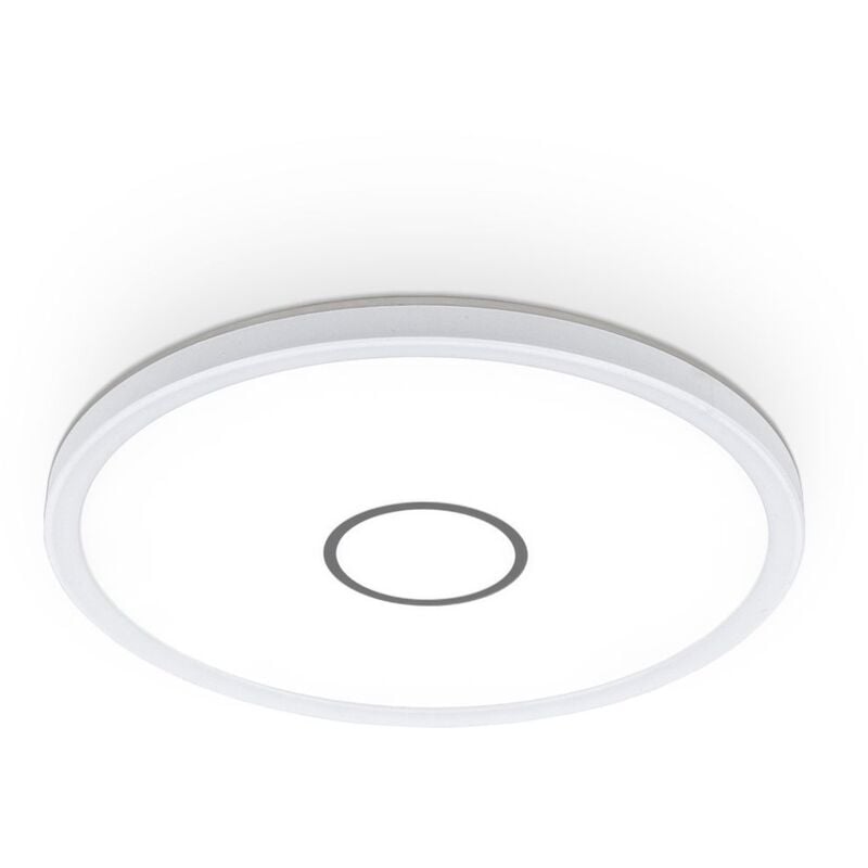 foto del prodotto b.k.licht plafoniera led ultra sottile, luce bianca naturale 4000k, 2400 lm, led integrati 18w, alta 2.8cm, diametro 29.3cm, lampada da soffitto