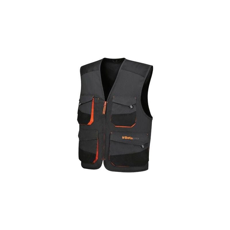 foto del prodotto b.m. gilet light 7867g beta grigio arancio xl
