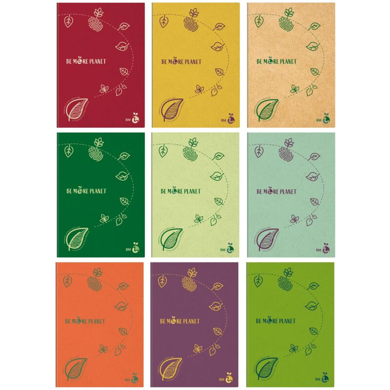 foto del prodotto b.m. mbm 94497 maxiquaderno a4 36fg 2, be more planet, 80 gr, 5 mm, colori assortiti, 1 pezzo