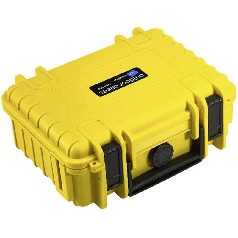 foto del prodotto b w b w international valigetta portaoggetti outdoor outdoor.cases typ 500 2.3 l l x a x p 230 x 180 x 90 mm giallo 500