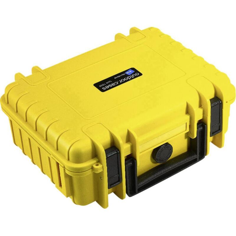 foto del prodotto b w international valigetta portaoggetti outdoor outdoor.cases typ 1000 4.1 l l x a x p 270 x 215 x 105 mm giallo 1
