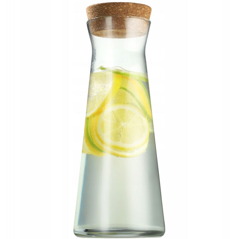 foto del prodotto b0chmq2kp3 caraffa in vetro robusta, lavabile in lavastoviglie, brocca per acqua senza piombo, caraffa per acqua, succhi, limonata, latte 1 l, 1